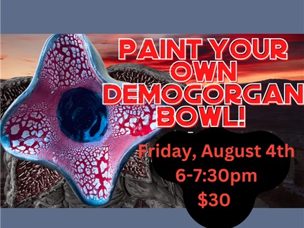 Paint Your Own Demogorgon Bowl