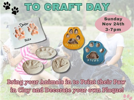 Bring your Pet to Craft Day 