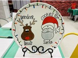 Rudolph & Santa Plate