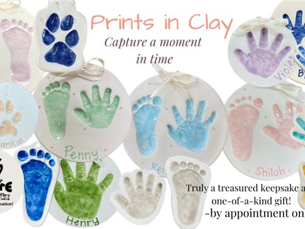 Prints in Clay -  Keepsake Plaques & Ornaments