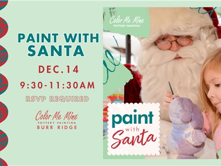 Paint with Santa: Sunday, Dec. 14th, 9:30-11:30am