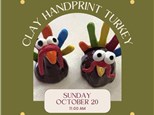 Hand Print Clay Turkeys - Sunday, October 20, 11:00 am