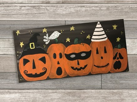 "5 Little Pumpkins" 10x20 Canvas Ages 10+ 10/23/24