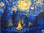 Van Gogh Camping Canvas Paint and Sip