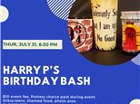 Harry P's Birthday Bash-Thursday, July 31, 6:30 pm
