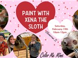 SOLD OUT Paint with Xena the Sloth: Saturday, FEBRUARY 19th 10am-12pm