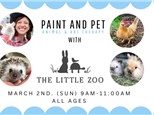 PAINT & PET ~ANIMAL & ART THERAPY WITH THE LITTLE ZOO