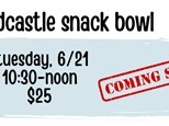 Pottery Patch Camp Tuesday,  6/21 POTTERY: Sandcastle Snack Bowl