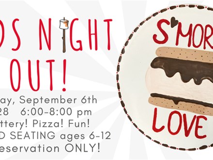 KIDS NIGHT OUT 9/6 @THE POTTERY PATCH