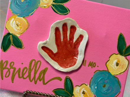 Mothers Day CLAY Handprint Crafts at Party Art-Wednesday, May 1-5:00pm-7:00 pm