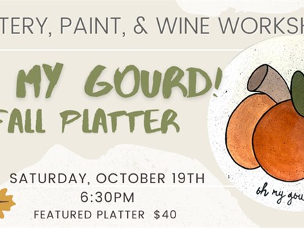 OH MY GOURD! FALL WORKSHOP 10/19@THE POTTERY PATCH