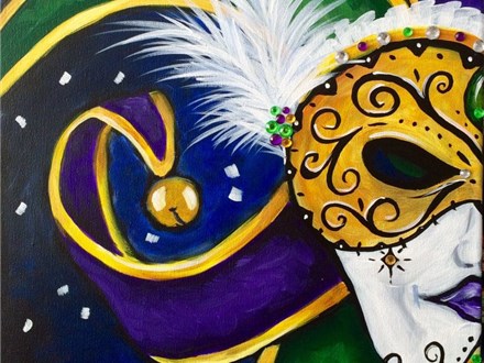 Masquerade Canvas Paint and Sip