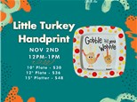 Little Turkey Handprint Keepsake - November 2