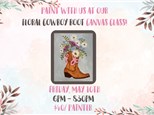 Floral Cowboy Boot Canvas Class - May 17th - $40