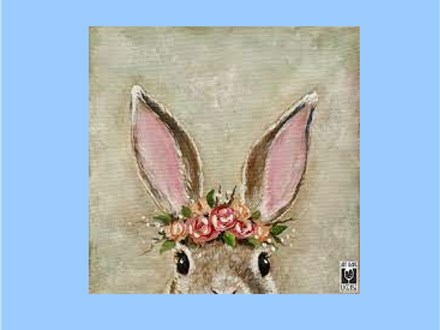 Peek-A-Bunny Canvas Paint and Sip