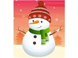 Bel Air Kids Sunset Snowman Canvas - Jan 10th 