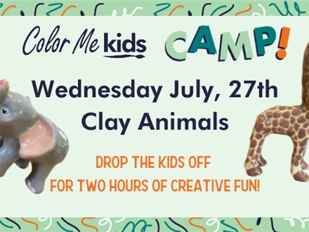 Clay Animals CAMP! - July, 27th