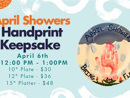 April Showers Hanprint Keepsake - April 6