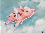 When Pigs Fly Canvas Paint and Sip