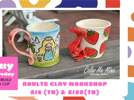 CLAY THURSDAY FEB.~Adults Clay Workshop~Mugs Part 2