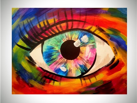 "Third Eye" 11 x 14 Acrylic Painting Class (Ages 14 & up) 4/11/24