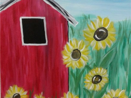 Barnyard Blossoms - Paint & Sip - August 2