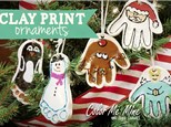 Clay Hand/Footprint Keepsake Ornaments - Dec, 4th