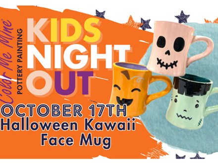 Kids Night Out - Halloween Kawaii Face Mug - 10/17 - HENDERSON