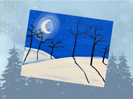 "Winter Trees" Canvas Class (Teen+) 1/18/25