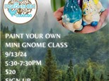 Paint Your Own Mini Gnome Class