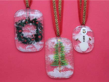 Fused Glass Ornaments 