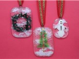 Fused Glass Ornaments 