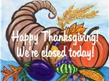 Happy Thanksgiving!  We're closed today!