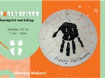 Spooky Spider Handprint Plate Workshop - October 1