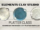 STONEWARE 13" PLATTER CLASS