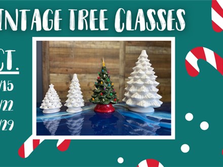 Paint Your Own Ceramic Christmas Tree Class - Oct. 15th, 22nd , 29th