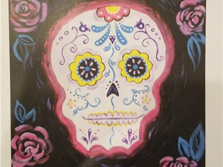 Sugar Skull - Adult Canvas Paint Night (Oct 13)