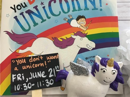 Pre-K Story Time "You Don't Want a Unicorn!"