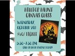 Hilltop Haunted Canvas Class - October 9th - $40