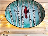 Winter Wood Cardinal Platter, Tuesday, 2/8, 6-8:30