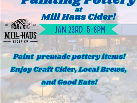 Pottery Painting at Mill Haus Cider 