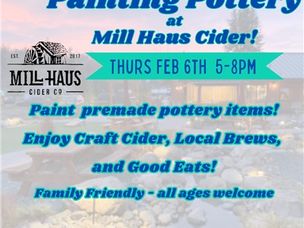 Pottery Painting at Mill Haus Cider 