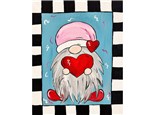 Bel Air Kids Valentines Gnome Canvas - Feb 7th