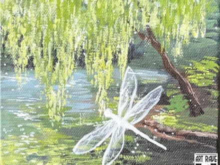 Dragonfly Dreams Canvas Paint and Sip