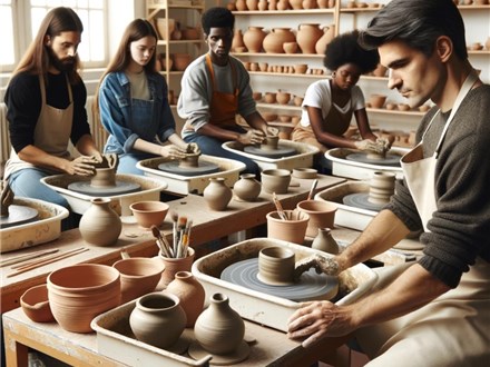 Pottery Wheel Throwing Party or Group Session