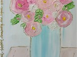 Mixed Media-Abstract Flower Painting at Party Art-Friday, May 10-6:00-8:00
