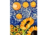 Mt. Washington Adult Sunflower Starry Night Canvas - Sep 26th