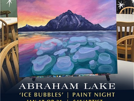 Round 1 - 'Ice Bubbles' Paint Night (Jan 17)