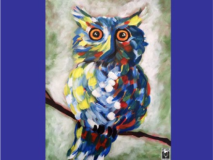 Whoo Cares Canvas Paint and Sip
