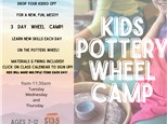 Kids Pottery Wheel Camp June 7th, 8th, & 9th